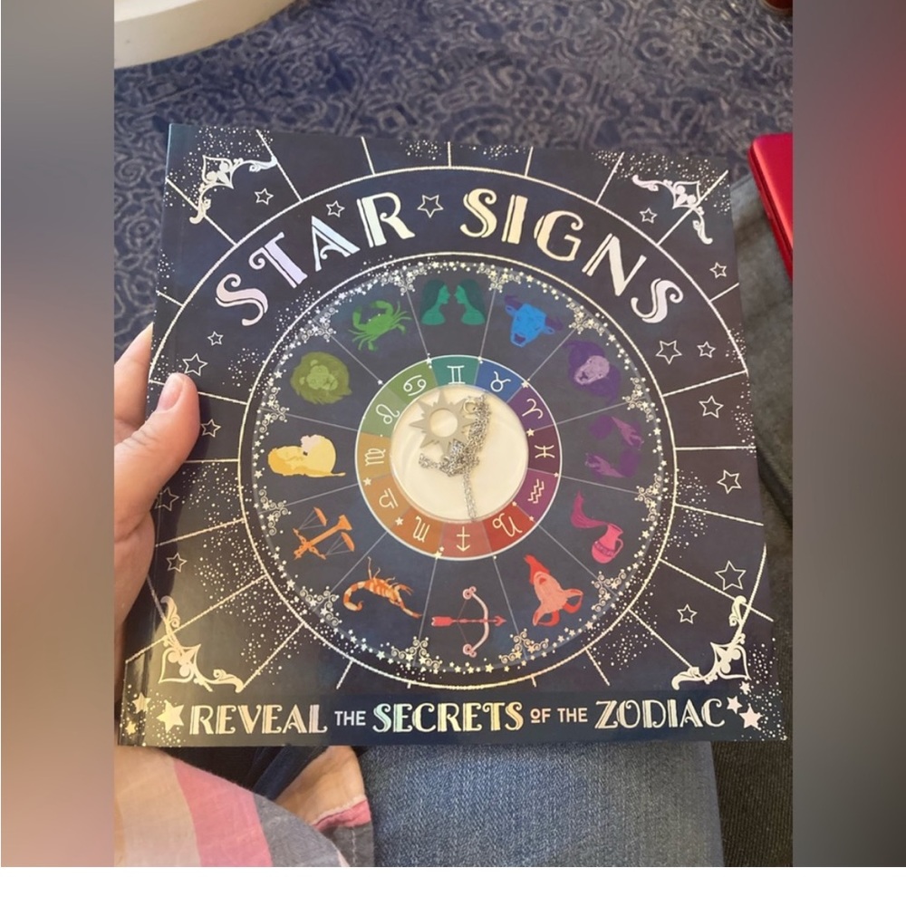 Star Signs Childrens Book & necklace NWT